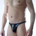Erkek Siyah Lame Brazillian Slip İç Çamaşırı