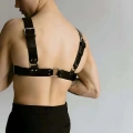 Erkek  Techno Party Aksesuar, Deri Göğüs Harness - m116