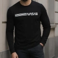 Erkek Uzun Kollu Bisiklet Yaka Viskon Sweat