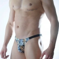Erkek Zar Desenli Brazillian Slip