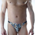 Erkek Zar Desenli Brazillian Slip