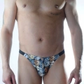 Erkek Zar Desenli Brazillian Slip