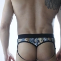 Erkek Zar Desenli Fantezi Jockstrap