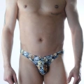 Erkek Zar Desenli Slip İç Çamaşır