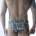 Erkek Zar Desenli Slip İç Çamaşır