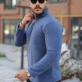 Erkek Zip Yaka Beli Lastikli Polar