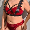 Fantazi Deri Seksi Göğüs Harness - 1166