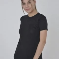 File Cepli Slim Fit T-shirt - Siyah