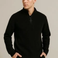 Fitilli Triko Kazak 2’li Set – Siyah  Bej