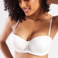 Gala Push-up Strapless Bra, Ekru Konforlu Ve Şık Sütyen, Strapless