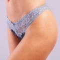 Gilda Mini Slip, Kadın Dantelli Mavi Külot