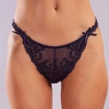 Giselle Mini String, Kadın Güpürlü Saten Mor String Külot