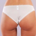 Glorin Mini Slip, Kadın Dantel Kenarlı Micro Ekru Külot