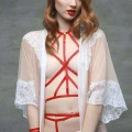 Göğsü Saran Şık Lastik Harness - 148