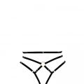 Göğüs Detaylı Fantezi Siyah Harness