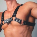 Göğüs Üzeri Seksi Deri Erkek  Harness - m52