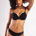 Goldy Mini Slip, Kadın Dantelli Siyah Külot
