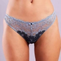 Golshan Gilda Mini Slip, Kadın Dantelli Mavi Külot