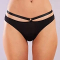 Gorbus Mini Slip, Kadın Micro Bel Şeritli Siyah Renkli Külot
