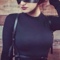 Göz Maskeli Seksi Deri Harness - 471