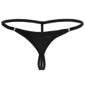 Halkalı Mini Siyah Kadın Fantazi G String