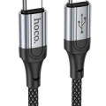 Hoco. X102 Fresh 1M 60W Type-C to Type-C PD Hızlı Şarj Data Kablosu - Siyah