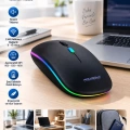 İnce Ergonomik Tasarım 2.4G Kablosuz LED Mouse