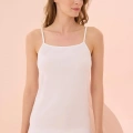 İp Askılı Beyaz Ribana Atlet