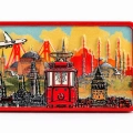 İstanbul Temalı Polyester Magnet Alk5866