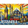 İstanbul Temalı Silikon Buzdolapı Süsü Magnet