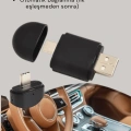 Kablosuz CarPlay ve Android Auto Adaptörü – USB-A & Type-C Girişli Akıllı Dönüştürücü