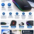 Kablosuz Şarjlı Sessiz Tıklamalı Ergonomik Mouse