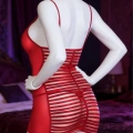 Kadın Babydoll Gecelik - Kırmızı Tül