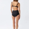 Kadın Basic Siyah Pedli Yüksek Bel Bikini Takımı