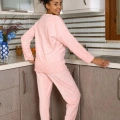 Kadın Kadife Pijama Takım Pembe