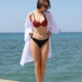 Kadın Kimono Pareo Plaj Elbisesi Beyaz