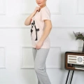 Kadın Kısa Kol Penye Pijama Takım