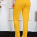 Kadın Pamuk Penye Tek Alt Pijama Sarı
