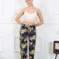 Kadın Pamuklu Alt Pijama Lacivert
