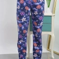 Kadın Pamuklu Alt Pijama Lacivert