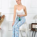 Kadın Pamuklu Alt Pijama Mavi