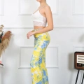 Kadın Pamuklu Alt Pijama Sarı