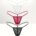 Kadın Premium Dantelli G-string 3’lü Külot Takımı