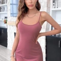 Kadın Pudra Sırt Kısmı Komple Dantelli Mini Gecelik