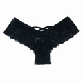 Kadın Siyah Dantelli Seksi Külot