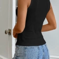 Kadın Siyah Kolsuz Kalın Askılı Uzun Crop Top Bluz & Atlet
