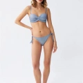 Kadın Straplez Mavi Bikini Takımı