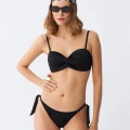 Kadın Straplez Siyah Bikini Takımı