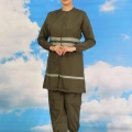Kadın Tam Tesettür Mayo Haki