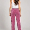 Kadın Tek Alt Pijama Pantolonu - Düz Renk, Pembe